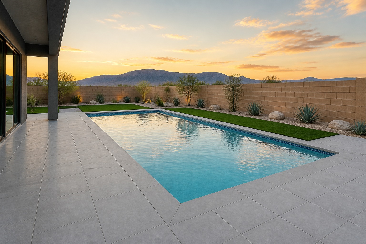 Concept visualization — The 480 entertaining-scale pool